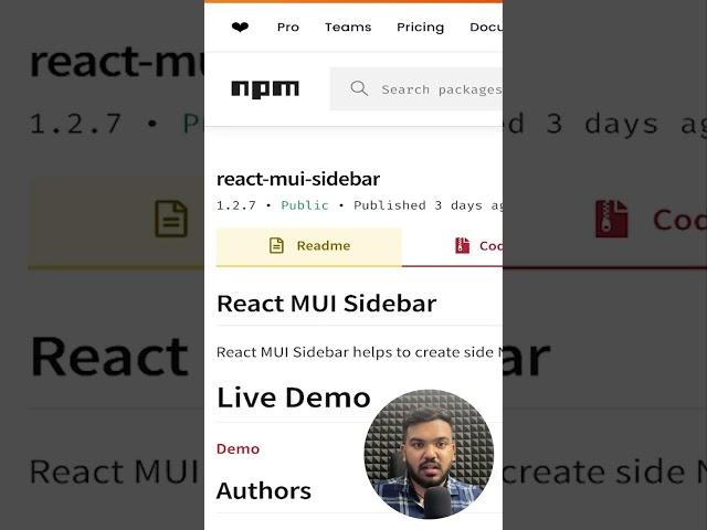 React MUI Sidebar Free NPM Package by AdminMart #reactjs #nextjs14 #materialui