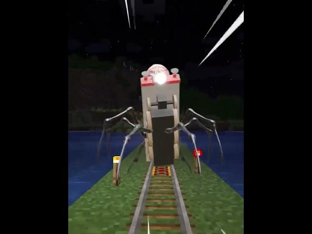 CHOO-CHOO CHARLE IN MINECRAFT!!!! *SCARY FIGHT* (HINDI) #shorts #minecraft #horror #choochoocharles