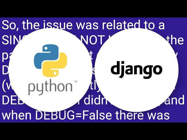 Hitting 500 error on django with debug=False even with ALLOWED_HOSTS=["*"]