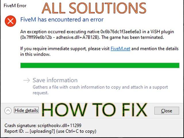 FiveM Crashing Fix All Errors solution 2020!!Easy Way 100% Working