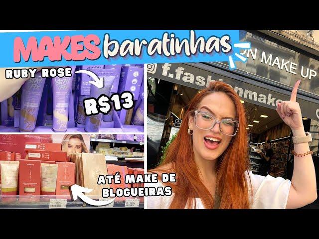 loja FAVORITA de maquiagem baratinha da 25 de MARÇO | Tour Fashion Makeup