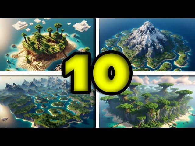 TOP 10 NEW ISLAND SEEDS IN MINECRAFT 1.21+