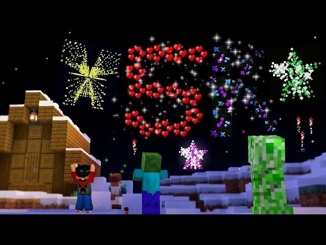 Как сделать фейрверки с любыми узорами в Minecraft