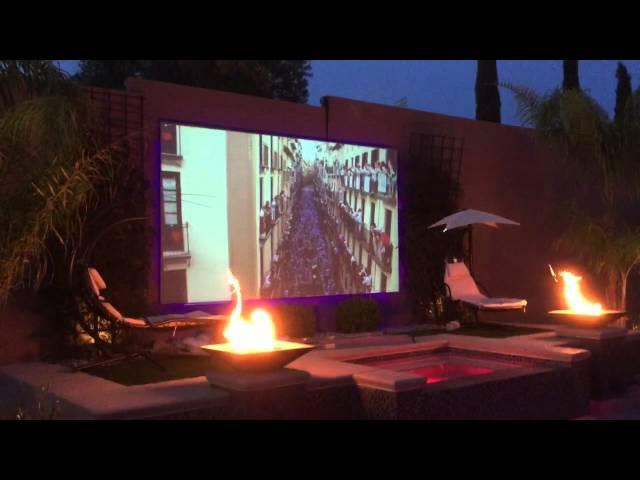 Backyard projector screen project