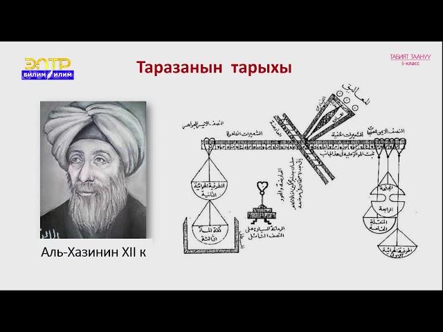 5-класс | Табият таануу | Заттын курамы, түзүлүшү жана абалы. Масса  бардык нерселердин мүнөздөмөсү