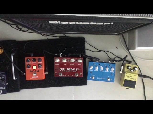 Pedal Test Bedroom Volume Crunch Blues Okko Diablo Fulltone Fulldrive 2 10th Ann CS Bogner Ecstasy