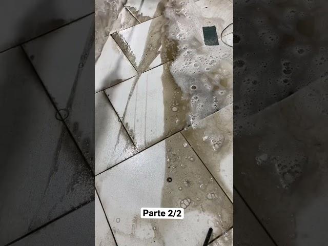 LIMPEI EAE!? Como renovar o piso branco?? #cleaning #limpeza #clean #oddlysatisfying #asmr #faxina