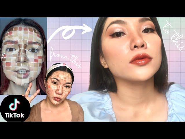 TRYING OUT VIRAL TIKTOK MAKEUP HACKS | ghorl, gulat ako sa result!!!