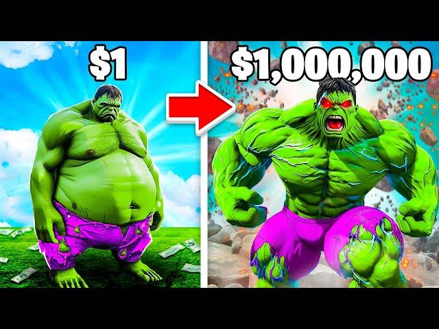 ПРОКАЧАЛ ХАЛКА ЗА $1 ДО ХАЛКА ЗА $1,000,000 в ГТА 5 ОНЛАЙН (GTA 5 ONLINE)