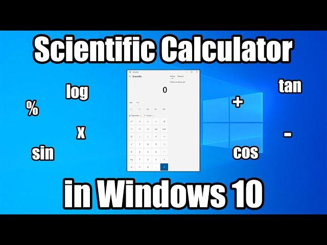 How to get a Scientific Calculator in Windows 10