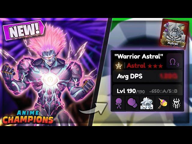 Showcasing *NEW* GODLY WARRIOR ASTRAL "Boros" In Anime Champions Simulator