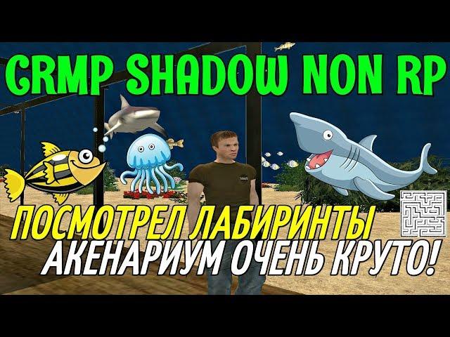 [CRMP] SHADOW NON RP - ПОСМОТРЕЛ ЛАБИРИНТЫ, АКЕНАРИУМ ОЧЕНЬ КРУТО!