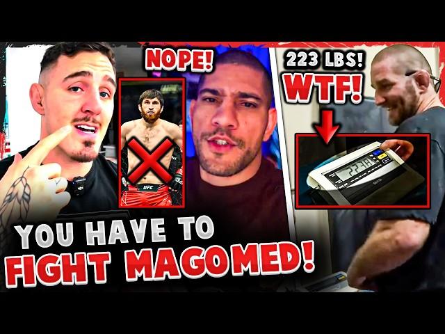 Tom Aspinall tells Alex Pereira to FIGHT MAGOMED + ALEX DECLINES! *FOOTAGE* Sean Strickland HEAVY!