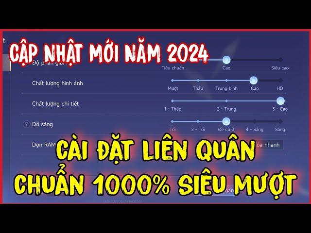 Hướng Dẫn Cách Setting (cài đặt) Liên Quân cập nhật mới năm 2024 chuẩn 100% leo rank cực dễ