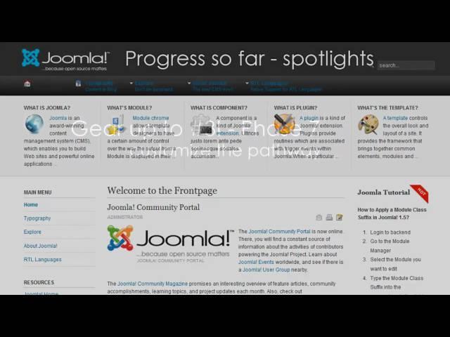 Making a Joomla! 2.5 template in 30 minutes with T3 Framework - (Video #5 - Usertheme Part 1/2)