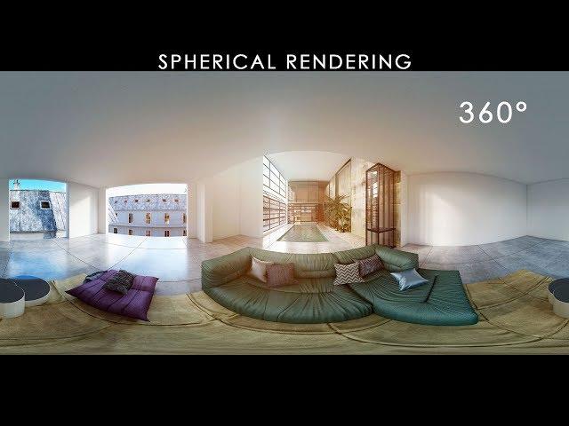 VRay Spherical Rendering 360 - 3D viewer and more