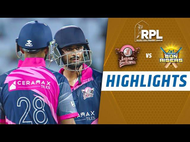 Match 1 - Jaipur Indians dominate Jodhpur Sunrisers | RPL | Highlights