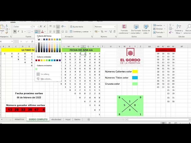Posibles números para el gordo de la primitiva 6  de febrero