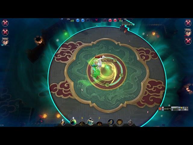 Battlerite - 1vs3 - 2 HP vs 249 HP - Raigon comeback