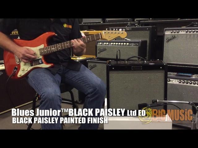 FENDER | BLUES JUNIOR  LTD ED BLACK PAISLEY (EMINENCE GOVERNOR) | DEMO