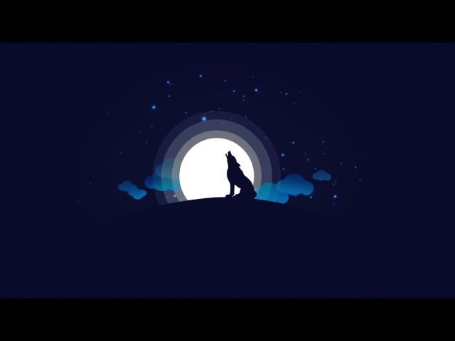 Animated Animal Silhouette Moonlight Vector Illustration - Inspired by tutvid -  After Effects 2017