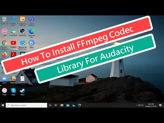 How To Install FFmpeg Codec Library For Audacity