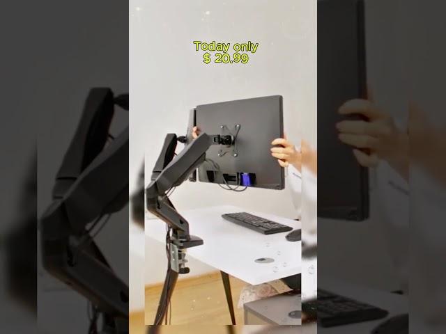 Adjustable monitor arm stand with vesa swivel