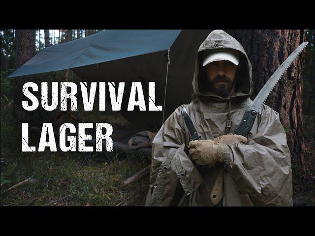 Survival Lager mit Ponchobett