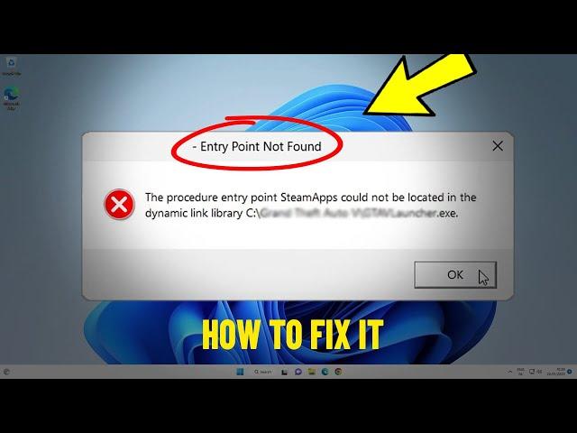 Fix Entry Point Not Found Dynamic Link Library in Windows 11 / 10 / 8 / 7 | entry point not found ️