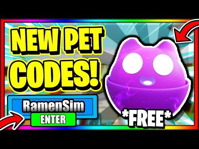 ALL *NEW* SECRET OP WORKING CODES! PETS UPDATE 1 Roblox Ramen Simulator