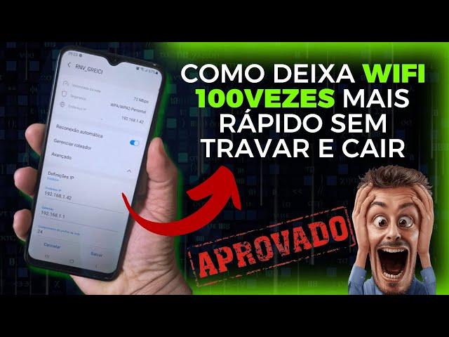 REVELADO O SEGREDO QUE FAZ QUALQUER WIFI NO CELULAR 100X MAIS RÁPIDO EM 2024 USANDO SUPER DNS