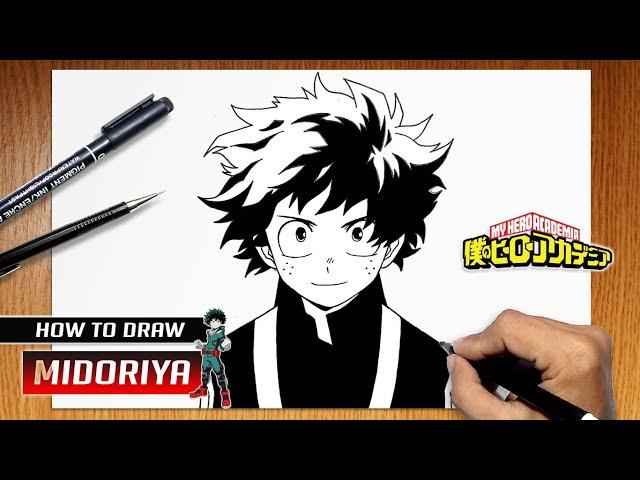 How to draw Midoriya Izuku from My Hero Academia