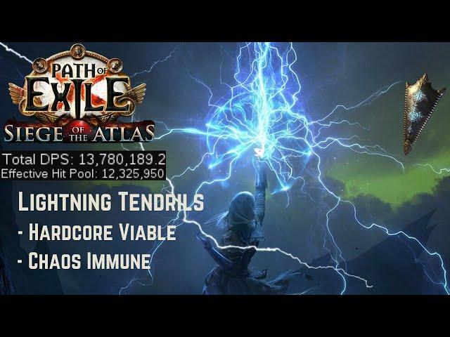 Path Of Exile 3.19 - Lightning Tendrils build - Lake of Kalandra - PoE 3.19