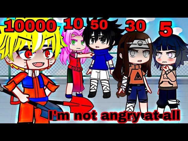 Everyone’s Anger Level will be Public Today  || Naruto meme || Gacha Club