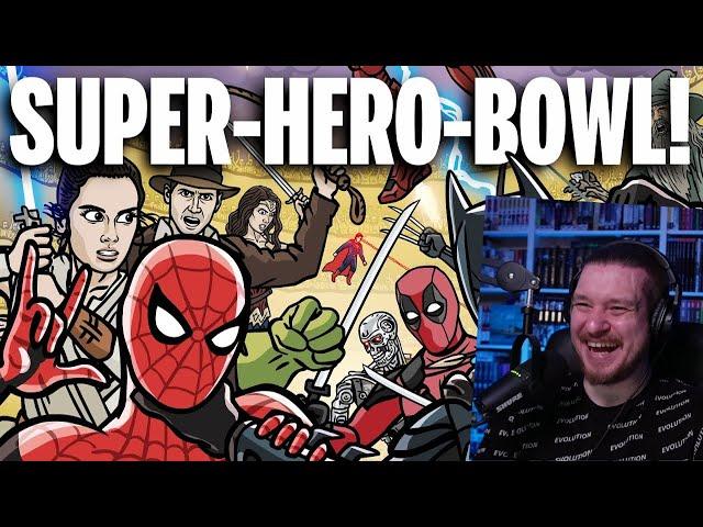 САМАЯ ЭПИЧНАЯ БИТВА ГЕРОЕВ | SUPER-HERO-BOWL | РЕАКЦИЯ