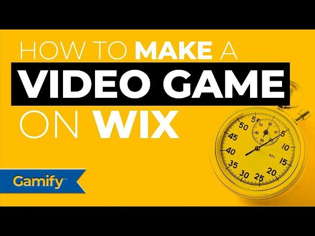 How to Make a Video Game on Wix in 5mins