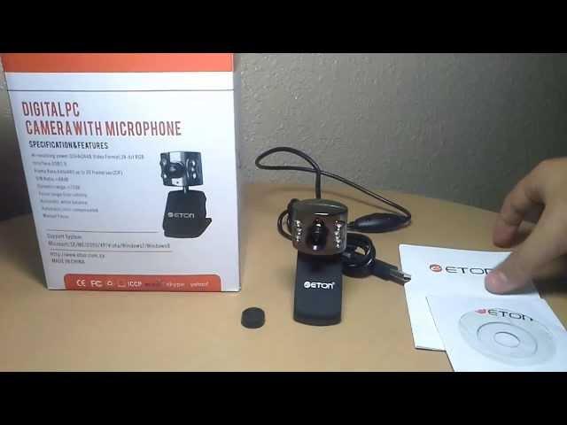 ETON ET-5949GT 8 MegaPixel Webcam Unboxing & Review!