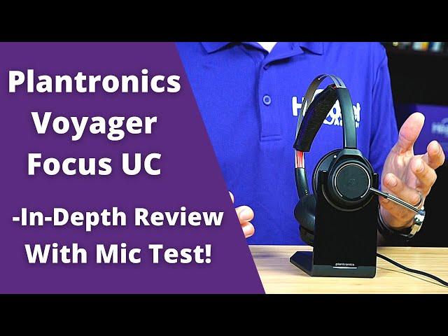 Plantronics Voyager Focus UC  In Depth Review With Mic Test!