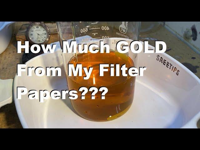 How To Recover The GOLD From Used Filter Papers Pt2