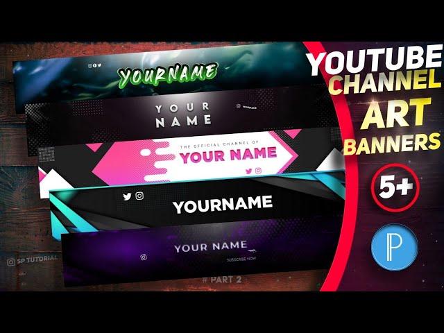 Free Youtube Banner Template Pixellab Android || plp template #2