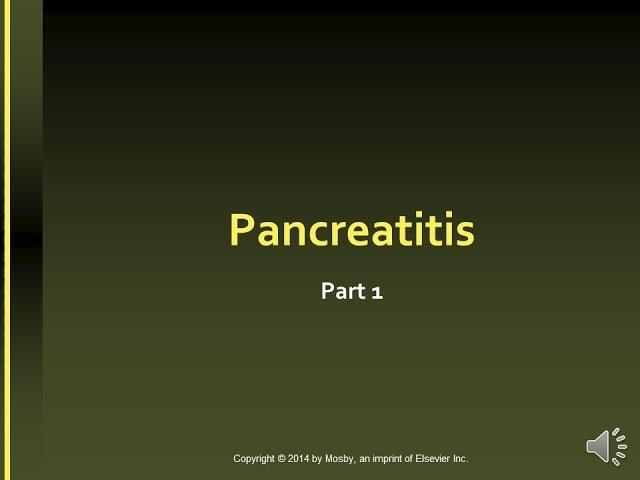 Acute Pancreatitis   part 1