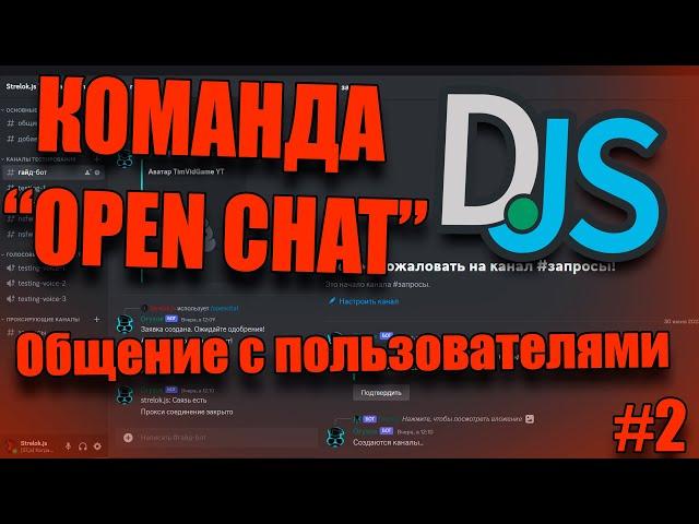 Команда "Open chat" общение с пользоватеялми (Discord.js v14) #2