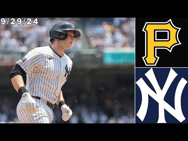 New York Yankees Highlights: vs Pittsburgh Pirates | 9/29/24