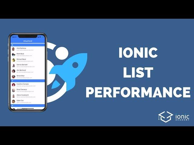 Faster List Performance with Ionic 4 Virtual Scroll & Infinite Scroll