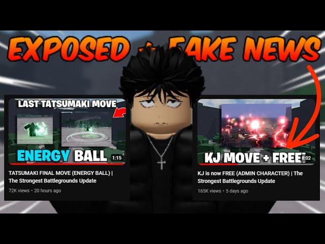 The Strongest Battlegrounds THIS YOUTUBER GOT EXPOSED + FAKE NEWS | The Strongest Battlegrounds