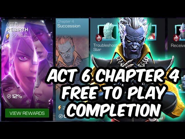 Act 6 Chapter 4 Free To Play Completion 2023 - Thronebreaker Push - Marvel Contest of Champions