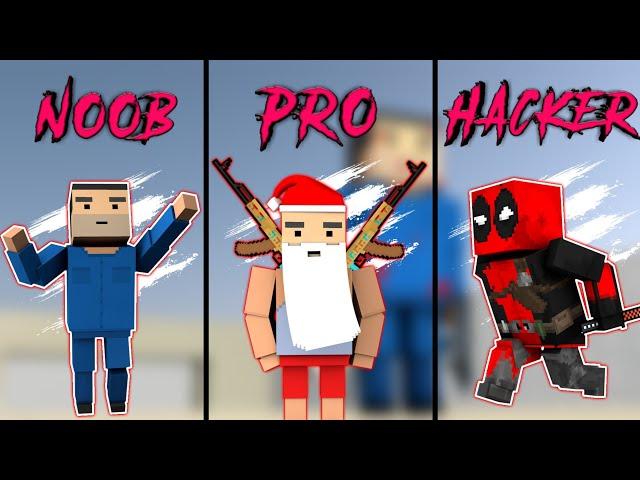 PRO vs NOOB vs HACKER - BLOCK STRİKE (who is the best?)