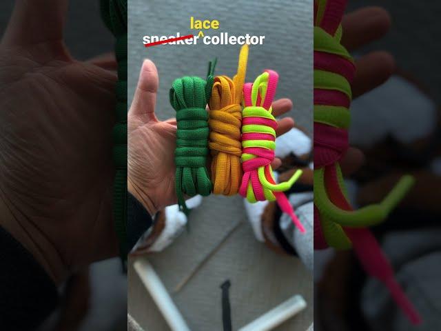 how to store extra laces & factory tying laces  #laceswap #nikesbdunk