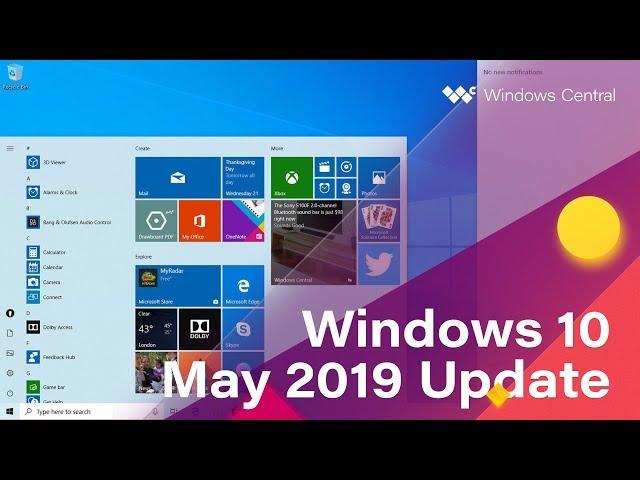 Windows 10 May 2019 Update - Official Release Demo (Version 1903)