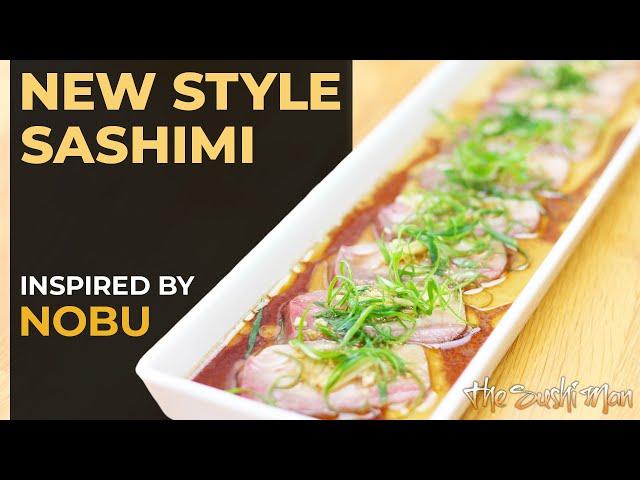 How to Make NEW STYLE SASHIMI - Hamachi Carpaccio with The Sushi Man